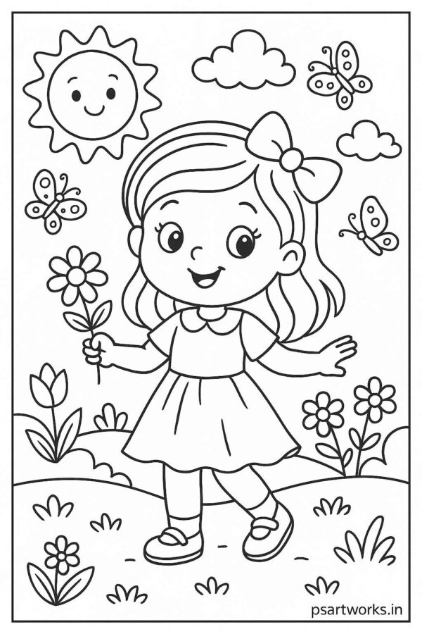 Girl Coloring page