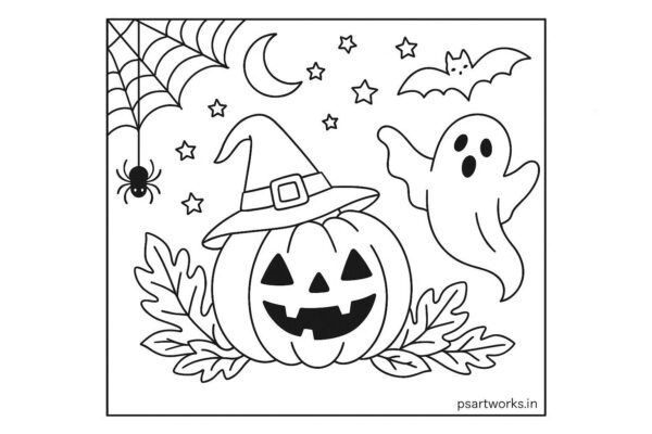 Halloween Coloring Page