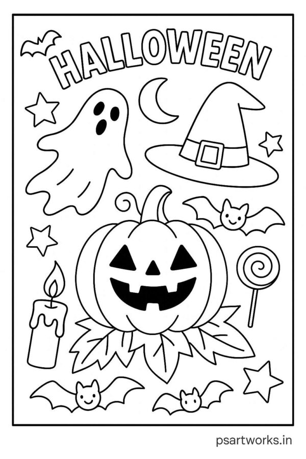Halloween Coloring Page