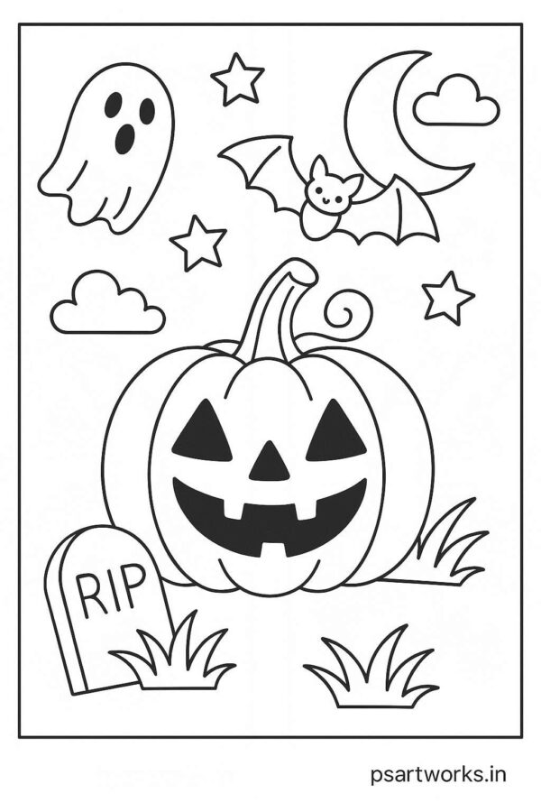 Halloween Coloring Page