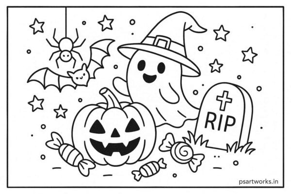 Halloween Coloring Page