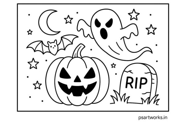 Halloween Coloring Page