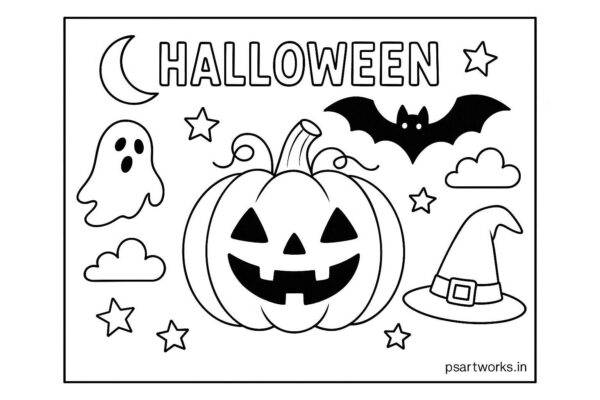 Halloween Coloring Page