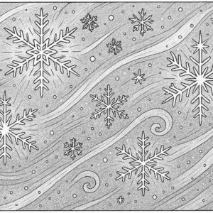 Ice crystals forming beautiful patterns