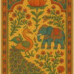Indian Vintage Boondi Art Style Illustration
