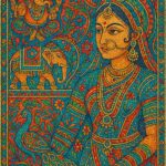 Indian Vintage Boondi Art Style Illustration