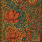 Indian Vintage Boondi Art Style Illustration