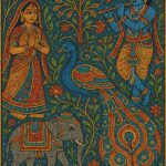 Indian Vintage Boondi Art Style Illustration