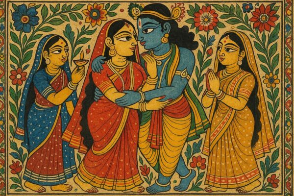 Indian Vintage Boondi Art Style Illustration