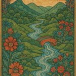 Indian Vintage Chamba Art Style Illustration