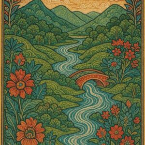 Indian Vintage Chamba Art Style Illustration