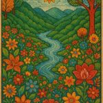 Indian Vintage Chamba Art Style Illustration