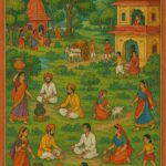 Indian Vintage Guler Art Style Illustration