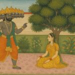 Ravana Adresses Sita Guler Art Style Print