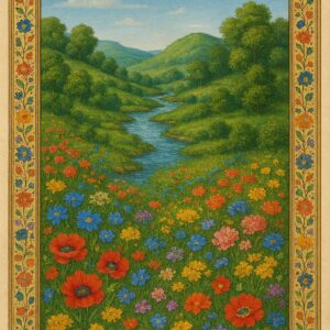 Indian Vintage Guler Art Style Illustration