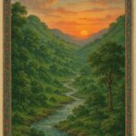 Indian Vintage Guler Art Style Illustration