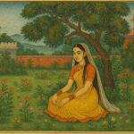 Indian Vintage Guler Art Style Illustration