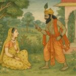 Ravana Adresses Sita Guler Art Style Print