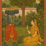 Ravana Adresses Sita Guler Art Style Print