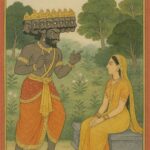 Ravana Adresses Sita Guler Art Style Print