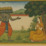 Ravana Adresses Sita Guler Art Style Print