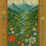 Indian Vintage Guler Art Style Illustration