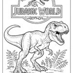 Jurassic World Colouring Page