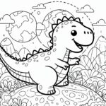 Jurassic World Colouring Page