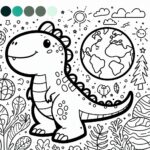 Jurassic World Colouring Page