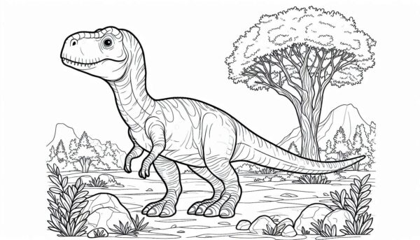 Jurassic World Colouring Page