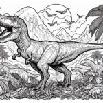 Jurassic World Colouring Page