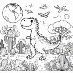 Jurassic World Colouring Page