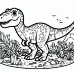 Jurassic World Colouring Page