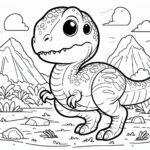Jurassic World Colouring Page