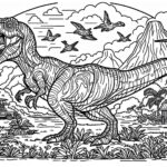 Jurassic World Colouring Page
