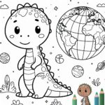 Jurassic World Colouring Page