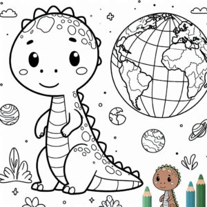 Jurassic World Colouring Page