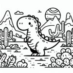 Jurassic World Colouring Page
