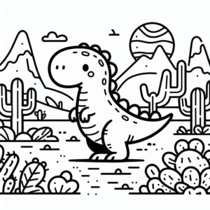 Jurassic World Colouring Page