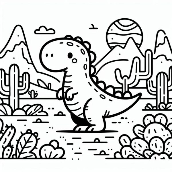 Jurassic World Colouring Page