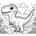 Jurassic World Colouring Page