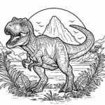 Jurassic World Colouring Page