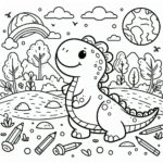 Jurassic World Colouring Page