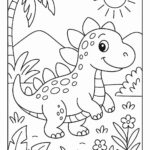 Jurassic World Colouring Page