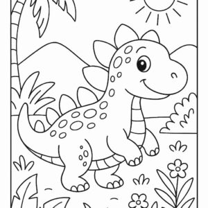 Jurassic World Colouring Page