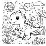 Jurassic World Colouring Page