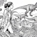 Jurassic World Colouring Page