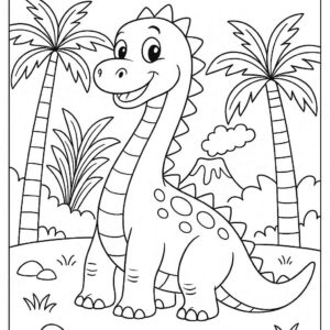 Jurassic World Colouring Page