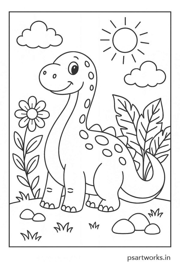 Jurassic World Colouring Page