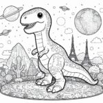 Jurassic World Colouring Page
